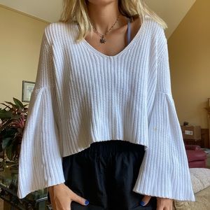 Free people bell sleeve sweater